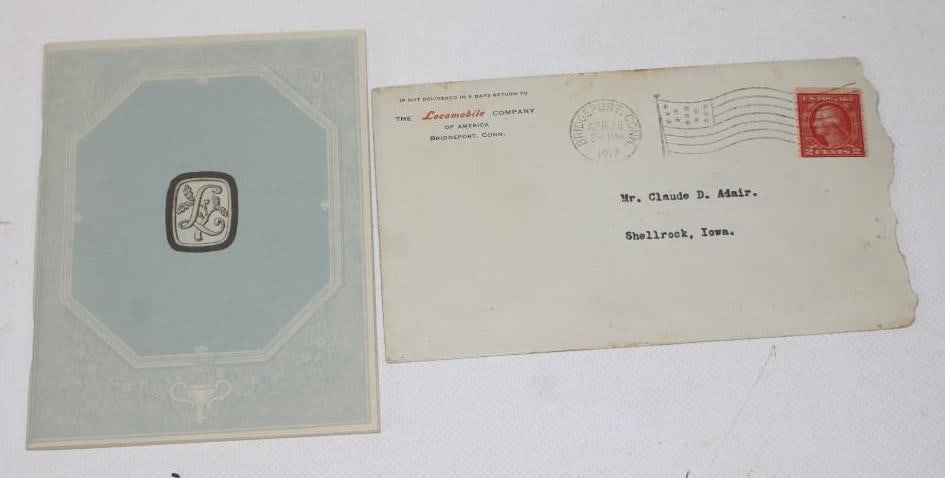 Group Of 2 Locomobile The Best Built Car In America Book & Envelope: Largest Is 4x5.5