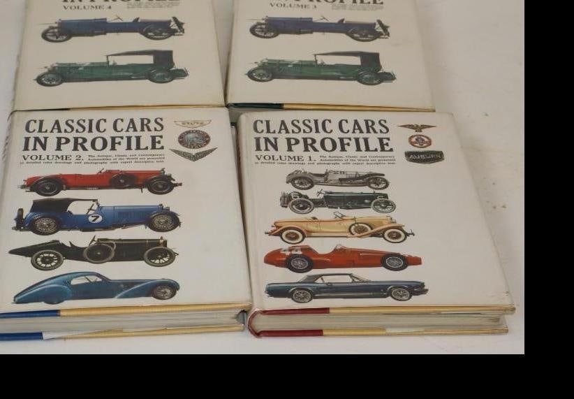 Classic Car In Profile Books Volume 1-4: 7x9.5x1 Each