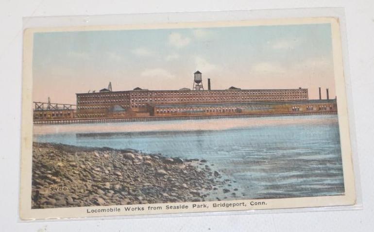 Locomobile Works Factory Postcard (1 of 2)