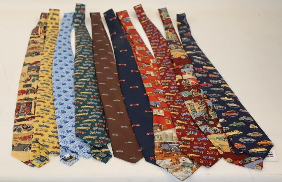 Group Of 10 Automobile Related Neckties (1 of 10)
