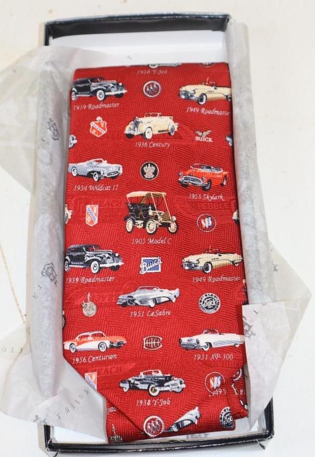Robert Talbott 2003 Pebble Beach Concours D' Elegance Tie In Original Box Presented By Buick: 4.5x10x1