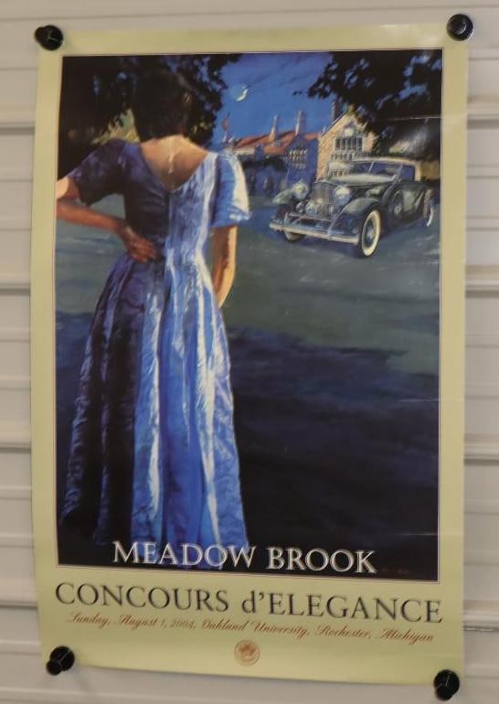 2004 Concours D'Elegance Oakland University Meadow Brook Advertising Poster: 24" x 35"