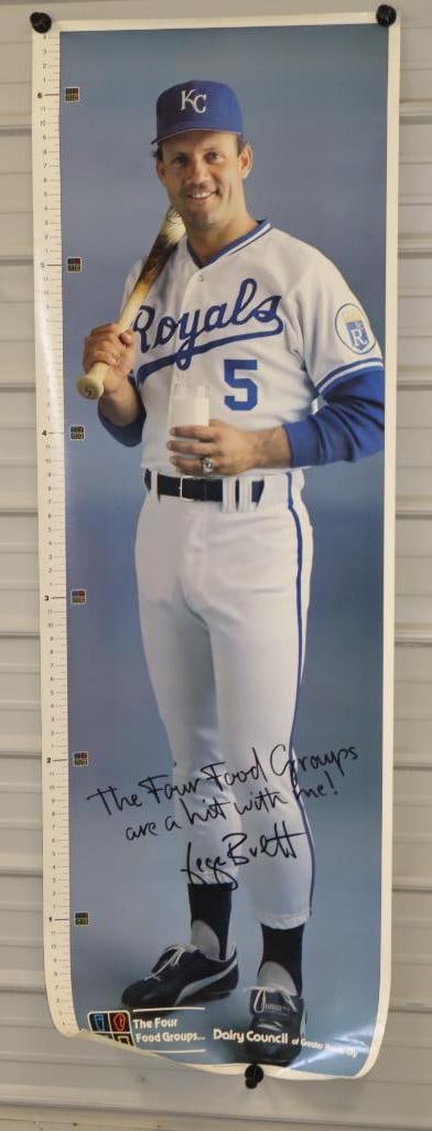 1986 Kansas City Royals George Brett Height Chart Poster (1 of 5)