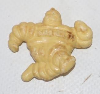 Michelin Bibendum Plastic Figural Keychain: 1.25x1.25