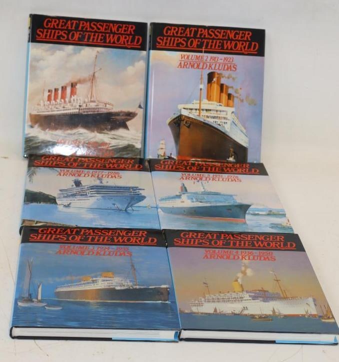 Group Of 6 Great Passenger Ships Of The World Vol. 1-6: 8x9.5x1 Each