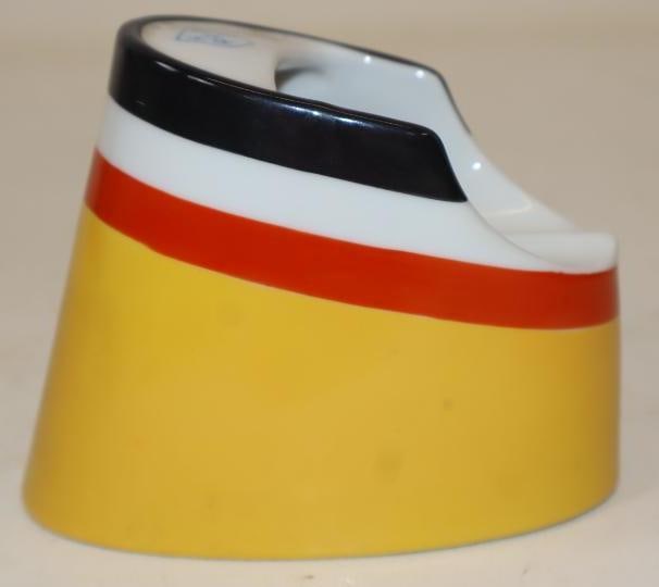 Hamburg American Lines Steam Stack Souvenir Ashtray: 4.25" x 2.75" x 3.25"