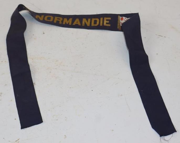 Normandie Cruiseliner Hat Ribbon: 24" x 1.25"