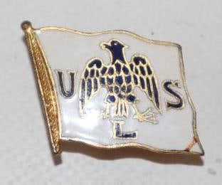United States Virgin Islands Cloisonne Hat Pin: 1" x .75"