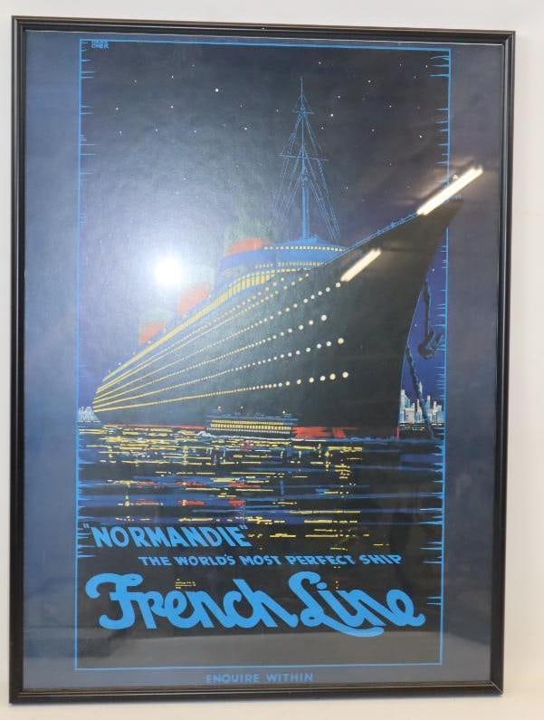 The Normandie Ocean Liner Framed Poster (1 of 6)