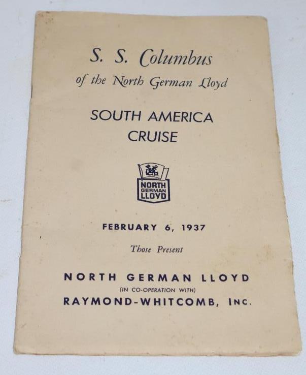 !937 S.S. Columbus South American Cruise Book (1 of 3)