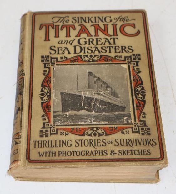 1912 Sinking Of The Titanic And Great Sea Disasters Hardback Book (1 of 4)