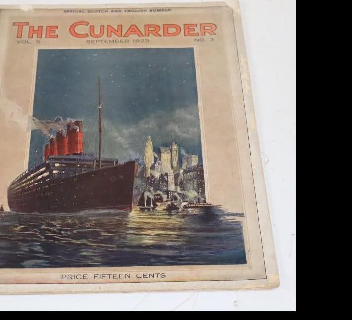 September 1923 The Cunarder Ship Magazine (1 of 4)