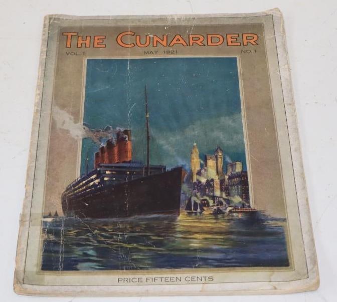 May 1921 The Cunarder Ship Magazine Vol. 1 No. 1: 9x12