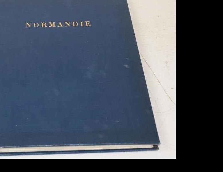 1935 The Shipbuilder And Marie Engine-Builder Hardbound Book On the Normandie: 10.5x12.5