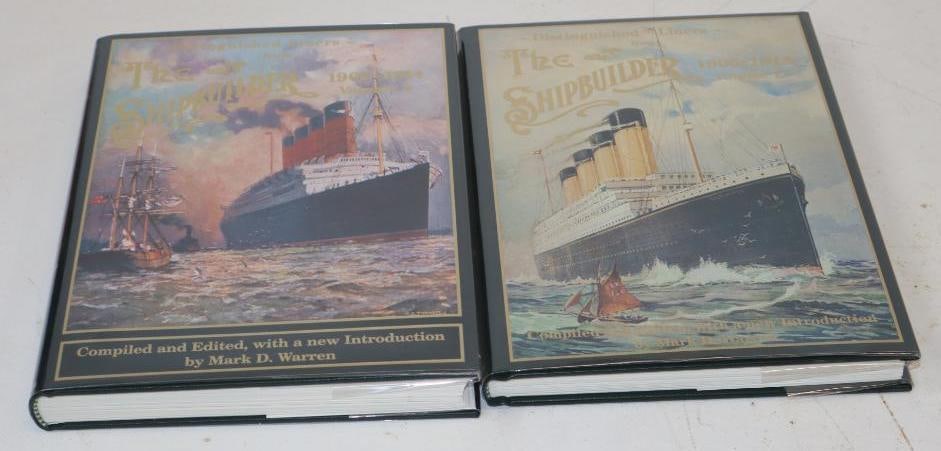 Group Of 2 The Shipbuilder Hardbounf Books Vol. 1 & 2: 7.5x10 Each