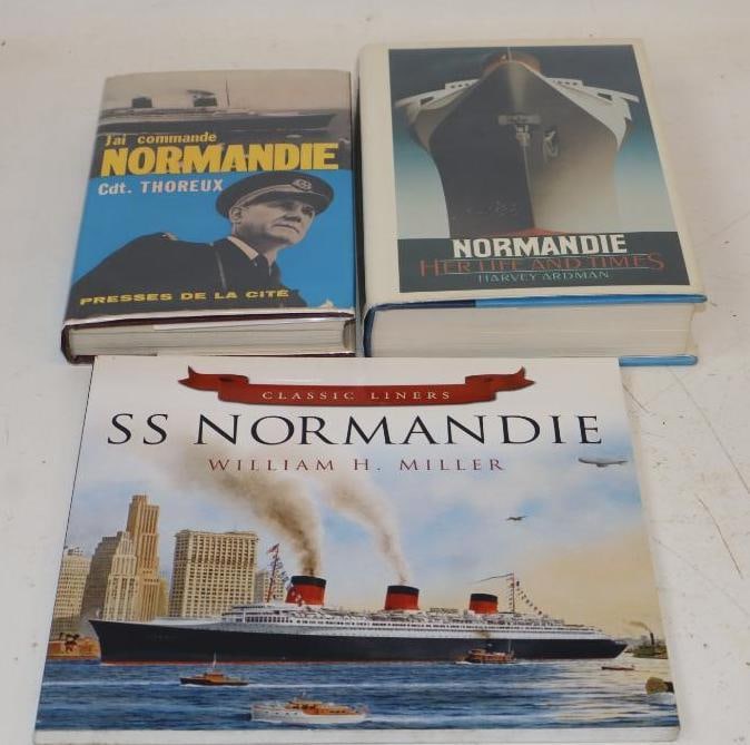 Group Of 3 Normandie Ocean Liner Books (1 of 4)