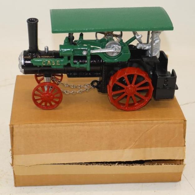 Ertl Case Engine Tractor Model In Original Box: 9x4x5