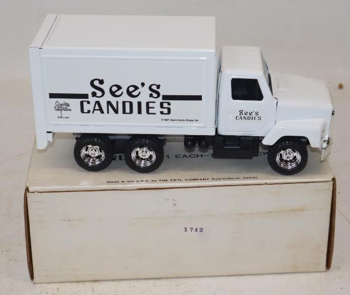 Ertl See's Candies Delivery Truck In Original Box: 10.5x5x4