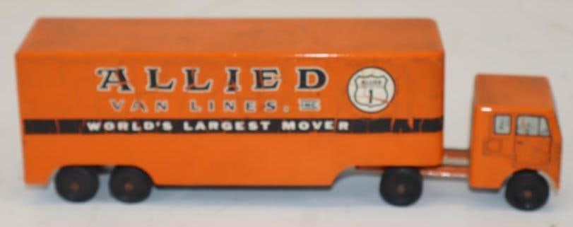 Rals Toy Allied Van Lines Metal Semi Truck: 8.5x1.75x2.5
