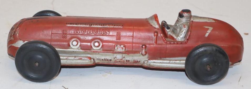 Auburn Toy Number 7 Race Car: 10x4x3