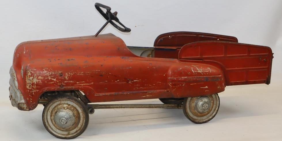 1950s Murray Jet Flow City Fire Department Pedal Car: 44x16x20