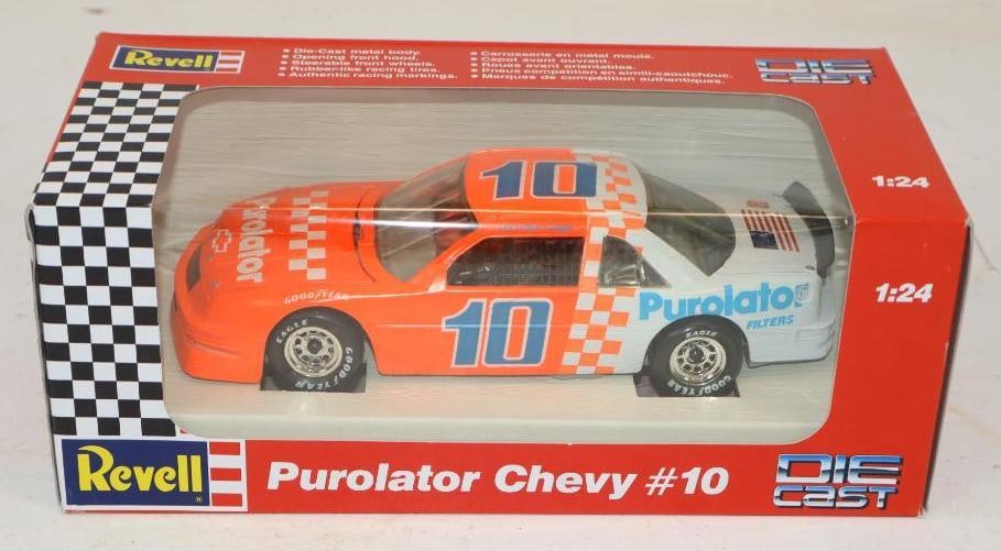 1991 Revell Purolator Racing 1/24#10 Diecast Race Car In Original Box: 10x5x4