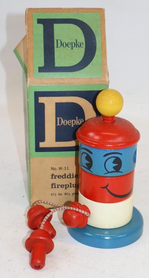 Doepke Freddie Fireplug Toy In Original Box: 4x4x7