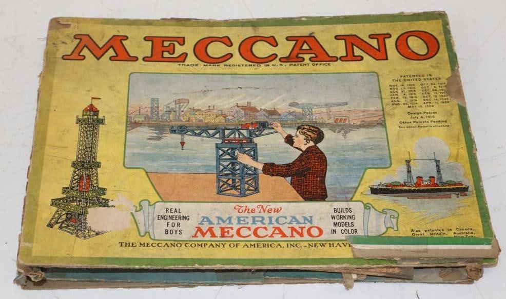 1923 American Meccano Outfit Number 1 Erector Set In Original Box (1 of 3)