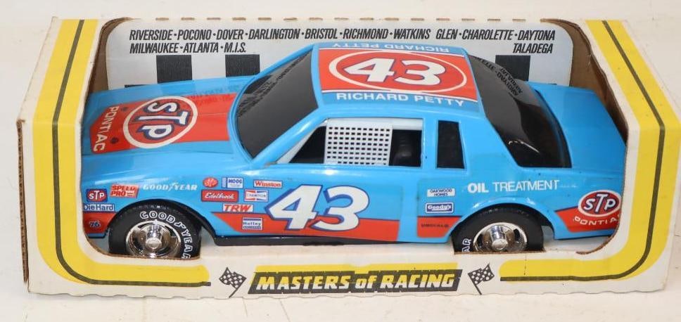American Plastic Toys Richard Petty Number 43 Race Car In Original Box: 17x7x5