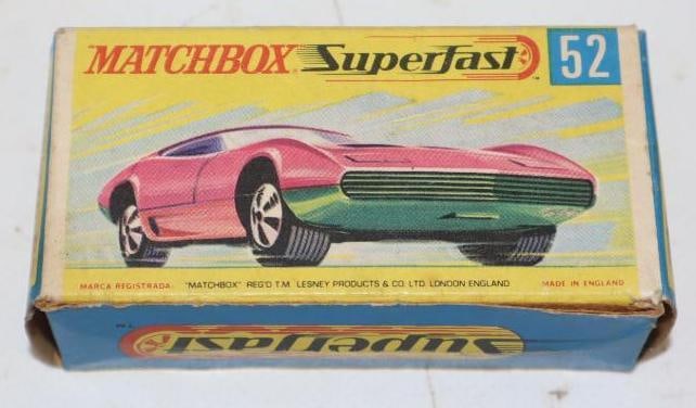 Match Box Dodge Charger MK III Car Number 52 In Original Box: 3x1.5x1