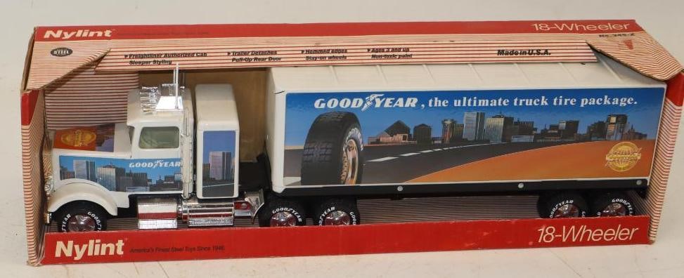 Nylint Goodyear 18 Wheeler In Original Box: 22x6x8