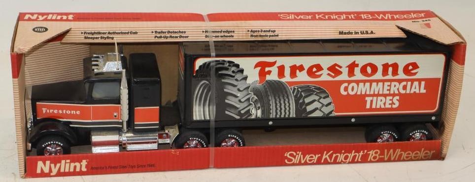 Nylint Firestone Commercial Tires 18 Wheeler In Original Box: 22x6x8