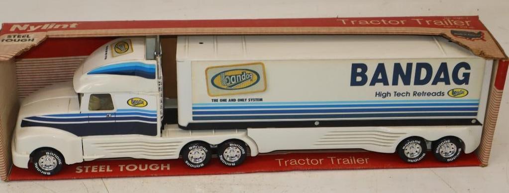 Nylint Bandag Retreads Tractor Trailer In Original Box: 24x5x6