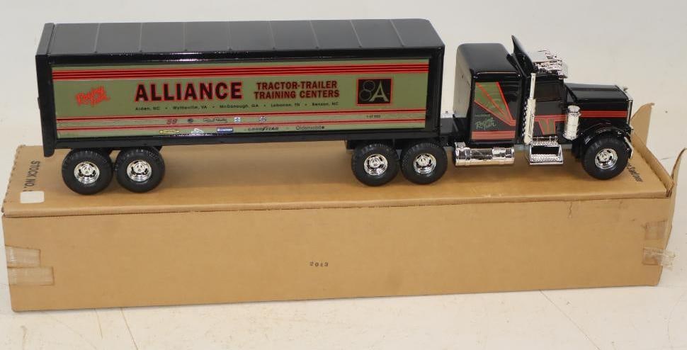 Ertl Alliance Racing Team Semi In Original Box: 6x4.5x24