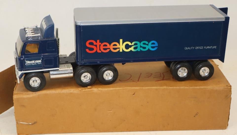 Ertl Steelcase Furniture Semi Truck In Original Box: 22x8x8