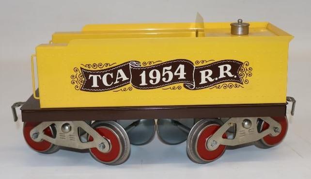McCoy Standard Gauge TCA 1954 R.R, Tender Train Car: 10" x 3.5" x 4"