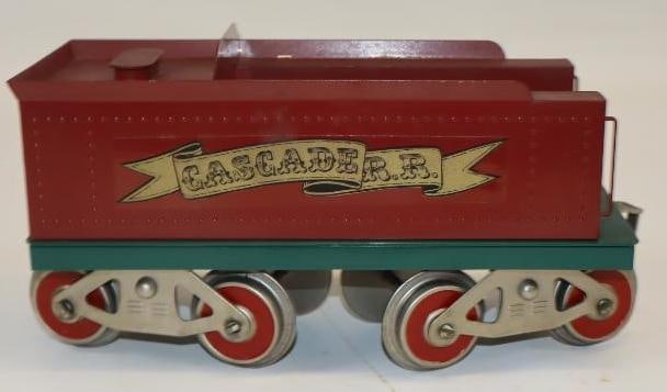 McCoy Standard Gauge Cascade R.R. Tender Train Car: 10x3.5x4