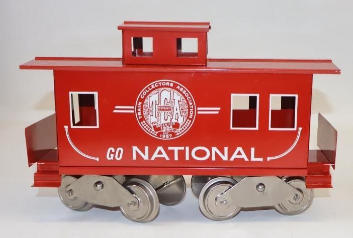 McCoy Standard Gauge TCA Go National Caboose Train Car: 10.5x3.5x7