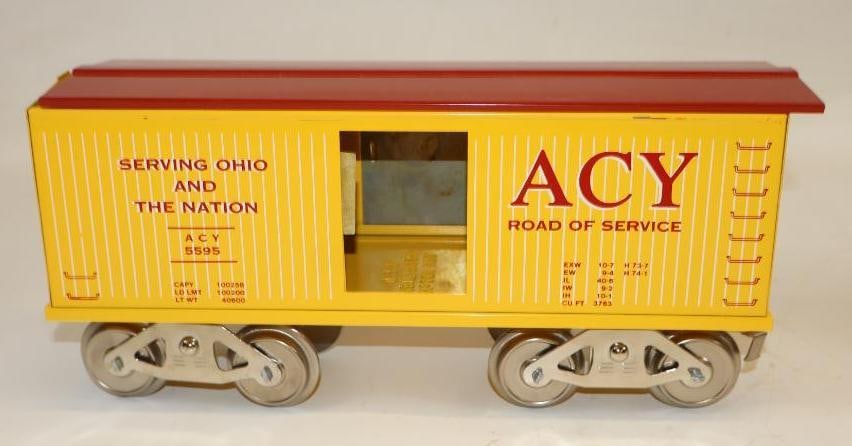 McCoy Standard Gauge ACY Road Of Service Box Train Car: 12" x 3.5" x 5"
