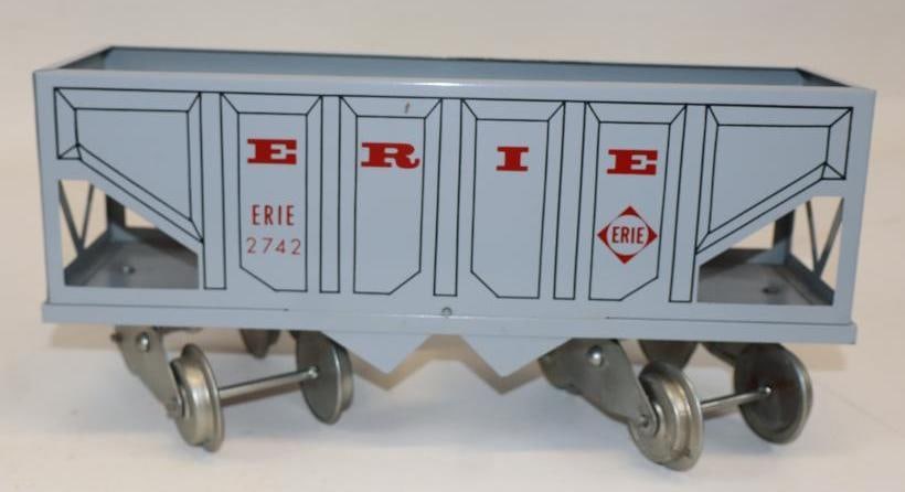 McCoy Standard Gauge Erie Hopper Train Car: 12" x 3.5" x 5.5"