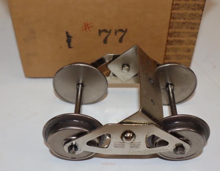 McCoy Standard Gauge Train Wheels #77 In Original Box: 5.5" x 3.5" x 4"