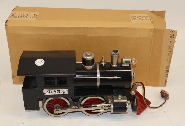 McCoy Standard Gauge Little Chief Motive Power Locomotive In Original Box: 6.75" x 14" x 4.5"