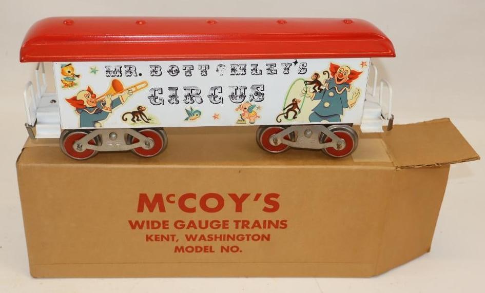 McCoy Standard Gauge TCA Circus Car In Original Box: 15.5" x 6" x 4"