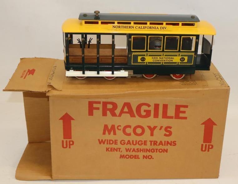 McCoy Standard Gauge TCA 34th National Convention Trolley Train Car In Original Box: 15" x 9" x 7"