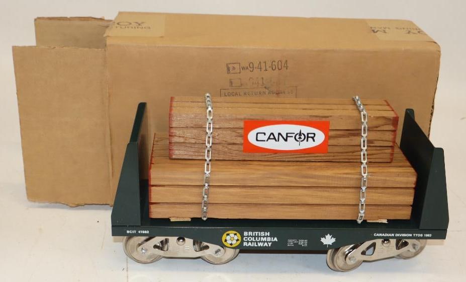 McCoy Standard Gauge British Columbia Railway Lumber Car In Original Box (1 of 4)