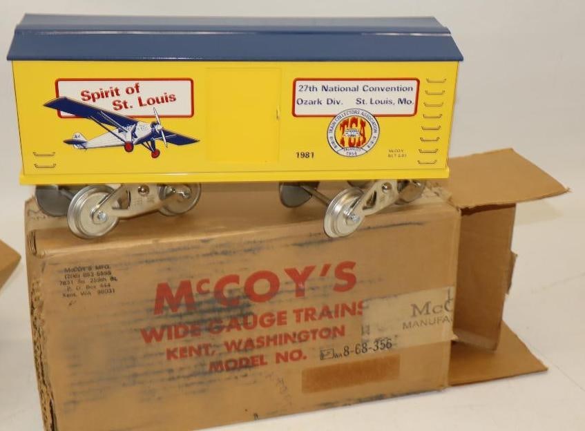 McCoy Standard Gauge TCA 27th National Convention Spirit of St Louis Box Car In Original Box: 12.5" x 6.5" x 4"