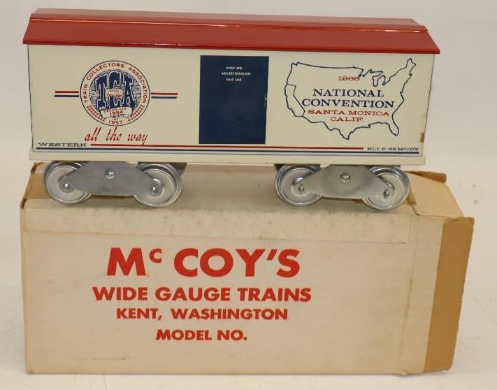 McCoy Standard Gauge 1966 TCA National Convention Box Car In Original Box: 12.5" x 6" x 3.5"