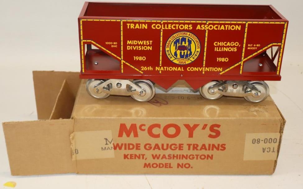 McCoy Standard Gauge 1980 TCA 26th National Convention Hopper In Original Box: 12.5" x 6.5" x 4"