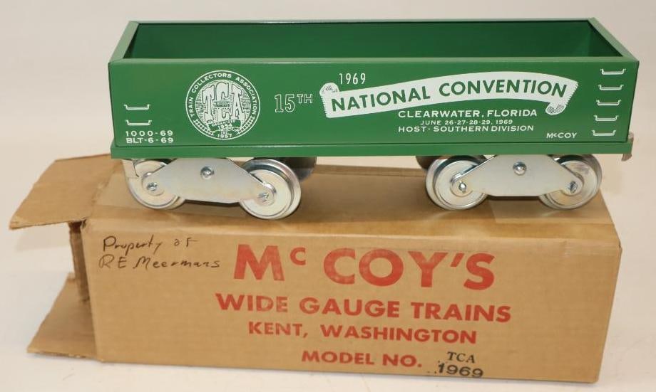 McCoy Standard Gauge 1969 TCA National Convention Gondola In Original Box: 12.5" x 4" x 3.5"