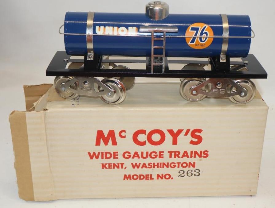 McCoy Standard Gauge Union 76 Tanker Car In Original Box: 12.5" x 6.5" x 4"